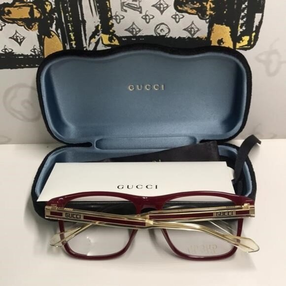 Gucci Burgundy Eyeglasses GG0561o 003 - Picture 3 of 12